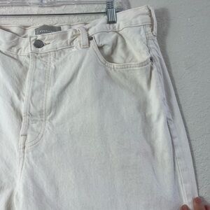 Everlane Relaxed Straight Fit Raw Hem Sz 33 Regular